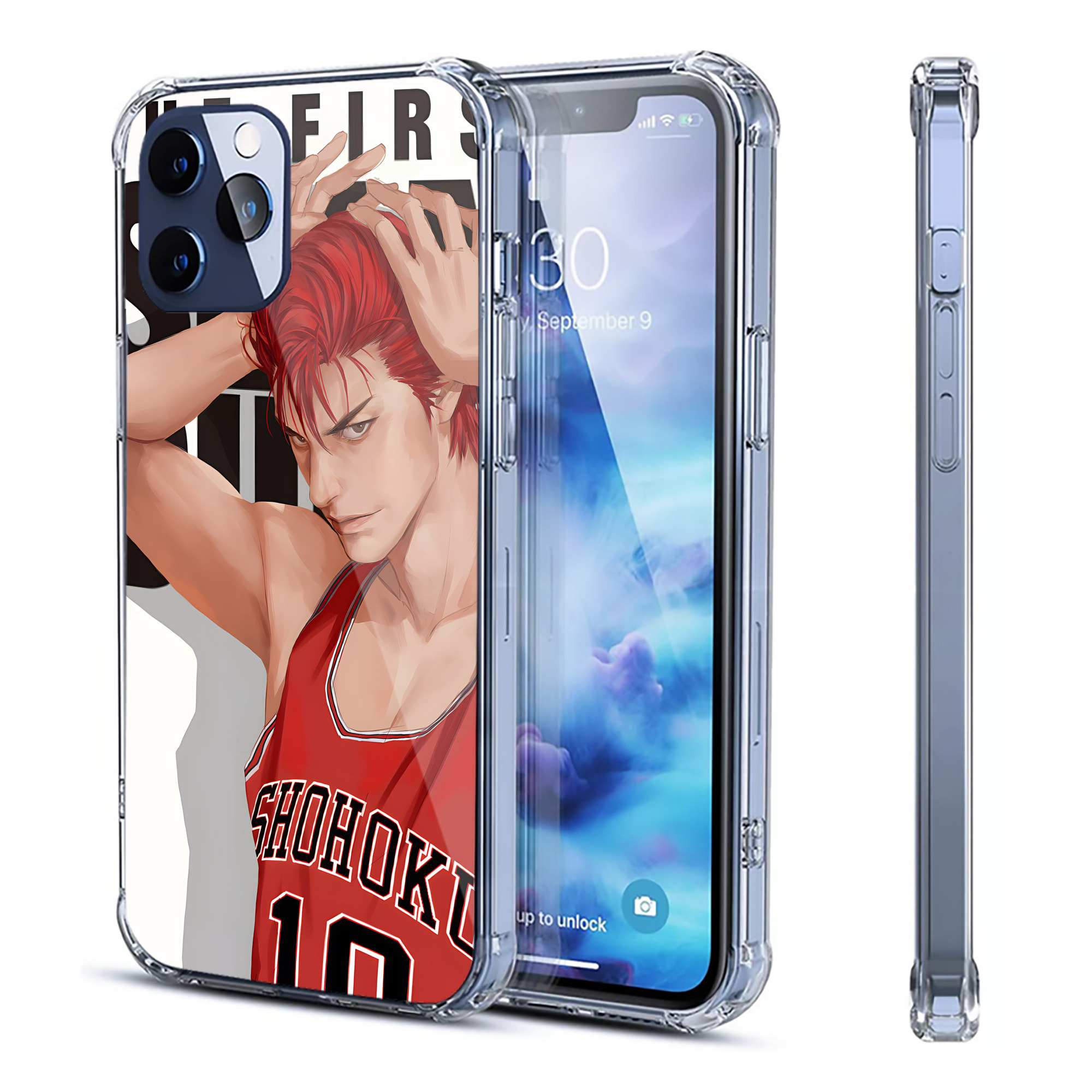 （画像用） SLAM DUNK／スラムダンク 【iPhone 12シリーズ対応】透明スマホケース（クリアソフトケース）